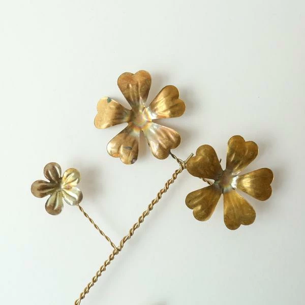 Bungalow DK Floral Branch Antique Brass 3 Bungalow DK Floral Branch Antique Brass