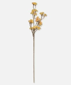 Bungalow DK Cornelian Sunshine Yellow Faux Cherry Flower Stem