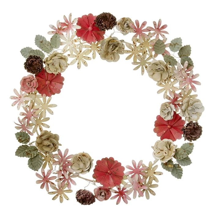 Bungalow DK Floral Wreath Redwood Large 3 Bungalow DK Floral Wreath Redwood Large