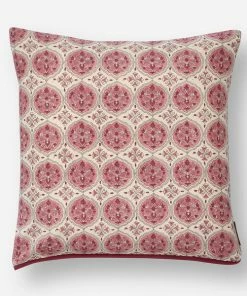 Bungalow DK Kamal Ruby Patterned Cushion