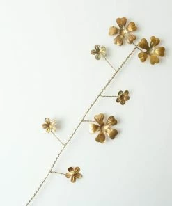 Bungalow DK Floral Branch Antique Brass