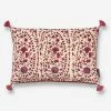 Bungalow DK Kollam Ruby Print Tassel Cushion 2 Bungalow DK Kollam Ruby Print Tassel Cushion