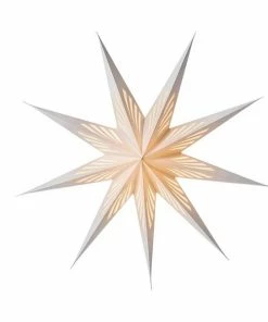 Bungalow DK Vivien Paper Star 80cm White With Cut Out Design