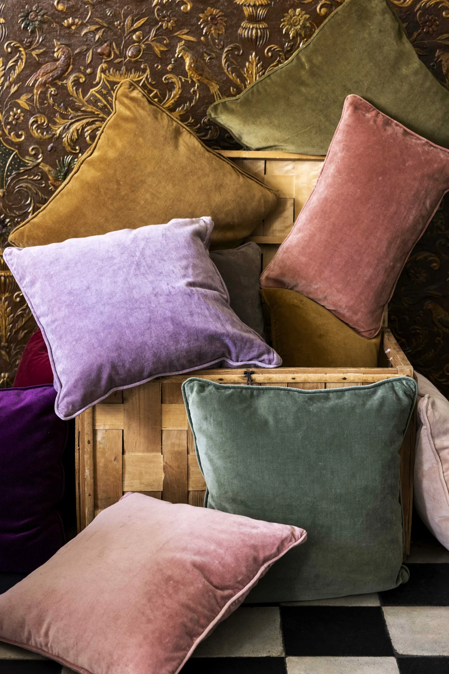 Bungalow DK Velvet & Down Cushion 50x50cm - Brick 6 Bungalow DK Velvet & Down Cushion 50x50cm - Brick