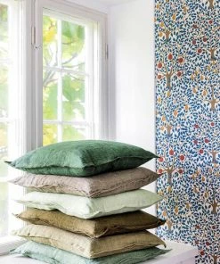 Bungalow DK Handmade Natural Linen Cushion 50x50cm - Seagrass