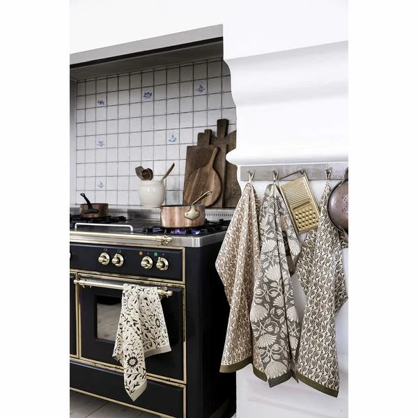 Bungalow DK Kitchen Towel Poonam Olive 3 Bungalow DK Kitchen Towel Poonam Olive