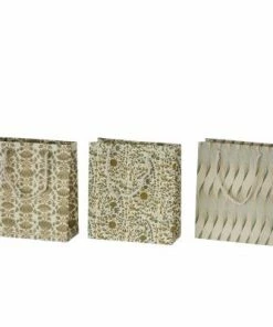 Bungalow DK Gift Bag with Handle Kollam Olive 3 pcs S