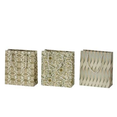 Bungalow DK Gift Bag with Handle Kollam Olive 3 pcs S 3 Bungalow DK Gift Bag with Handle Kollam Olive 3 pcs S