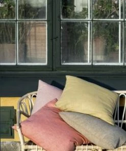 Bungalow DK Linen Cushion Cover 50x50cm Mandarin