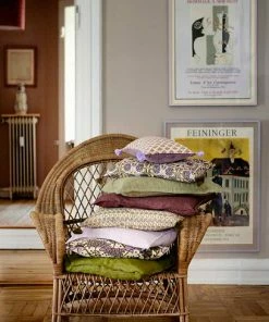 Bungalow DK Handmade Natural Linen Cushion 50x50cm - Seagrass