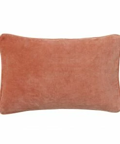 Bungalow DK Velvet Brickred Cushion 33x50cm