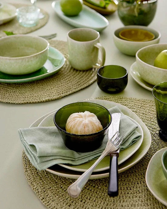 Bungalow DK Placemat Round Twisted Ivy 3 Bungalow DK Placemat Round Twisted Ivy