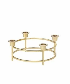 Bungalow DK Advent Candle Holder S Metro Gold