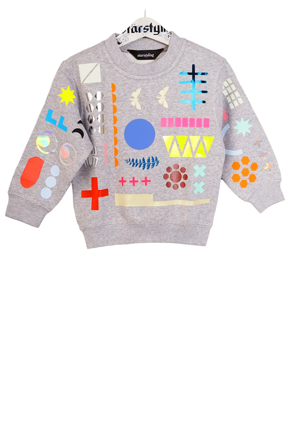 starstyling Grey 7 to 11 Years Everything Allover Sweater 4 starstyling Grey 7 to 11 Years Everything Allover Sweater