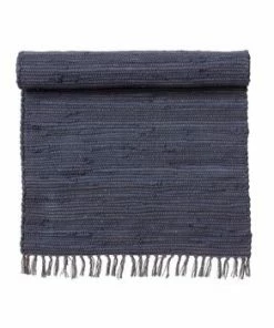 Bungalow DK Cotton Chindi Rug - Navy Blue