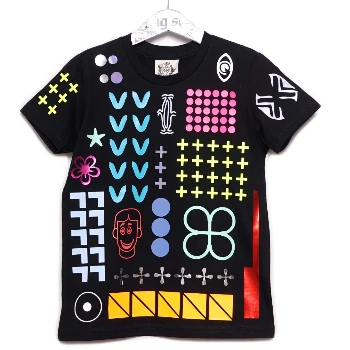 starstyling Black 2 to 6 Years Everything Allover T Shirt 3 starstyling Black 2 to 6 Years Everything Allover T Shirt