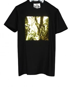 starstyling Black Gold Mirror Big Square T Shirt