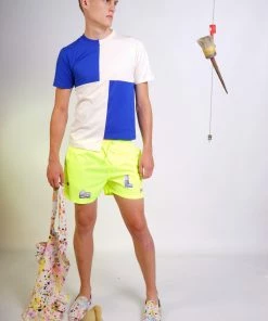 starstyling Neon Yellow Polyester Things Shorts