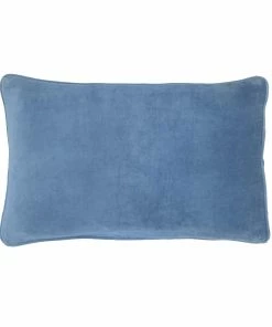 Bungalow DK Velvet Atlantic Blue Cushion 33x50cm