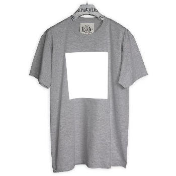 starstyling Grey Reflective Big Square T Shirt 3 starstyling Grey Reflective Big Square T Shirt