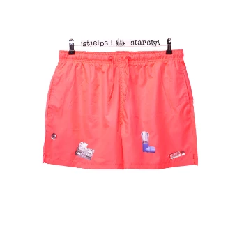 starstyling Neon Pink Polyester Things Shorts 3 starstyling Neon Pink Polyester Things Shorts