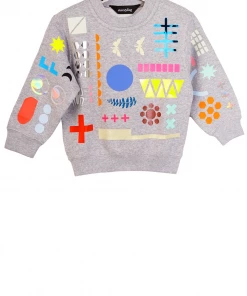 starstyling Grey 3 to 6 Years Everything Allover Sweater