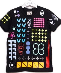 starstyling Black 7 to 11 Years Everything Allover T Shirt