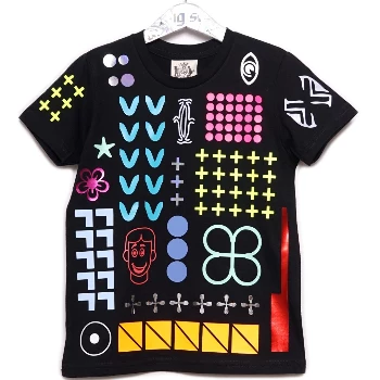 starstyling Black 7 to 11 Years Everything Allover T Shirt 3 starstyling Black 7 to 11 Years Everything Allover T Shirt