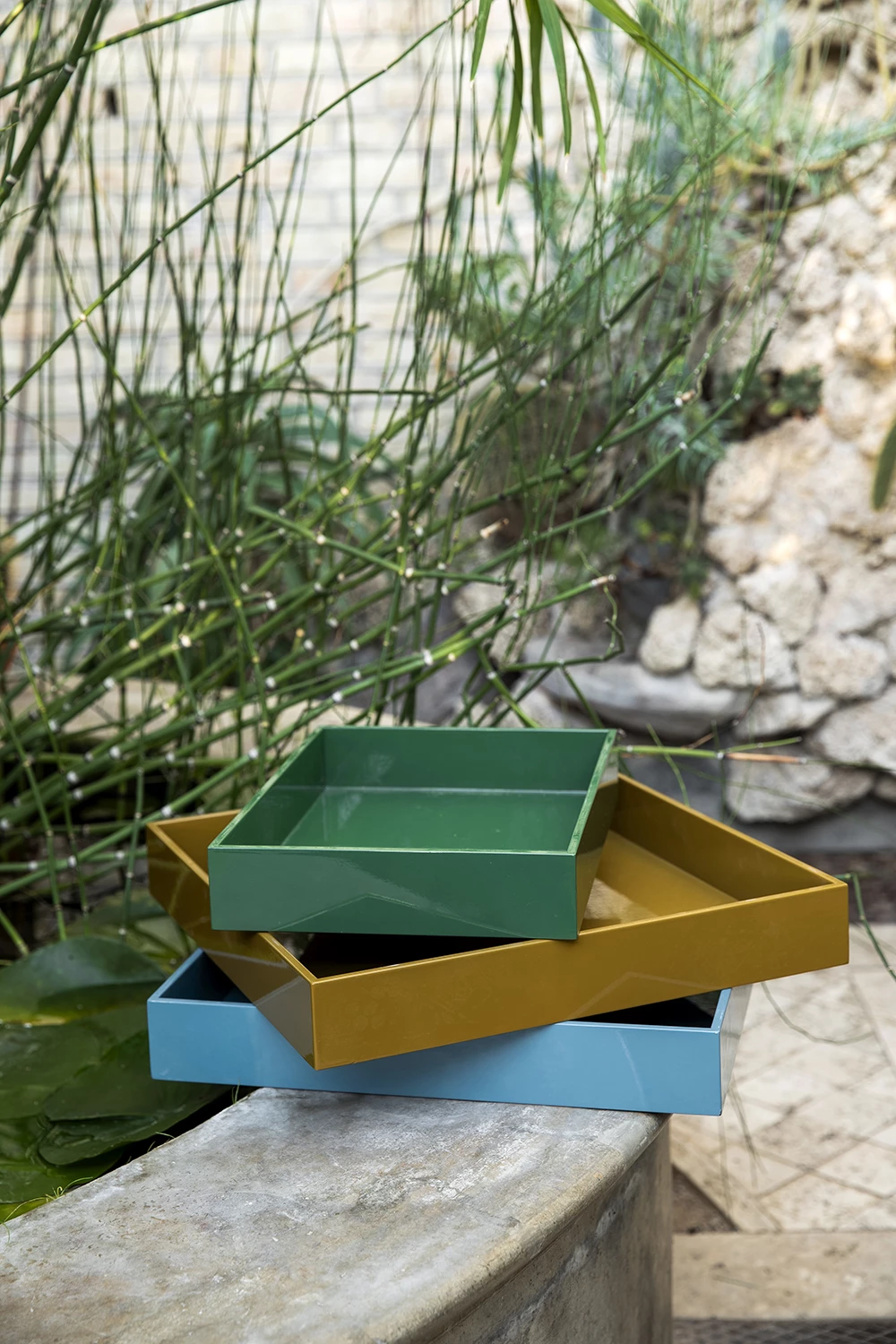 Bungalow DK Lacquer Square Tray Pecan 22,4x22,4x5cm 7 Bungalow DK Lacquer Square Tray Pecan 22,4x22,4x5cm