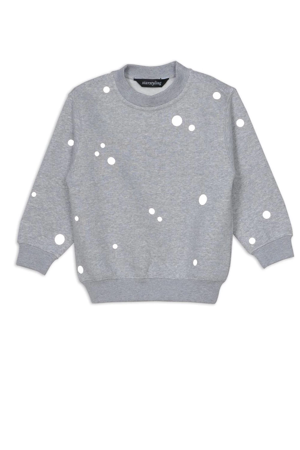 starstyling Grey 3 to 6 Years Reflective Dots Sweater 5 starstyling Grey 3 to 6 Years Reflective Dots Sweater