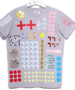 starstyling Grey 2 to 6 Years Everything Allover T Shirt