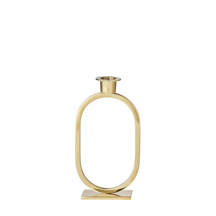 Bungalow DK Candle Holder Metro Standing Ellipse Gold 3 Bungalow DK Candle Holder Metro Standing Ellipse Gold