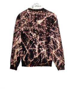 starstyling "Monochlor" Sweater Handpainted Black Cotton