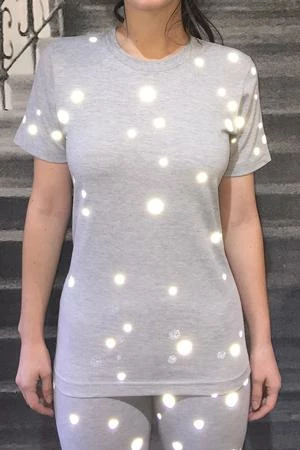 starstyling Grey Reflective Dots T-Shirt 5 starstyling Grey Reflective Dots T-Shirt