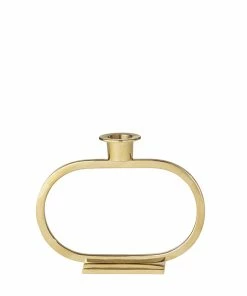 Bungalow DK Candle Holder Metro Ellipse Gold