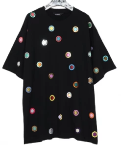 starstyling "Super Bindi" Bigshirt Black Multicolor