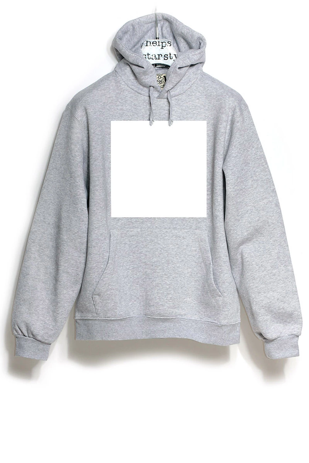 starstyling Grey Reflective Big Square Hoody 4 starstyling Grey Reflective Big Square Hoody
