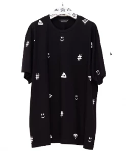 starstyling Black Cotton Internet Bigshirt