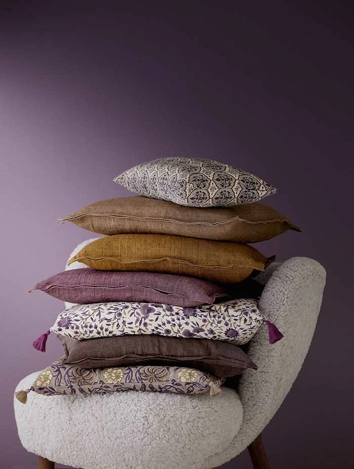 Bungalow DK Cushion Cover 50x50cm Linen Espresso 4 Bungalow DK Cushion Cover 50x50cm Linen Espresso